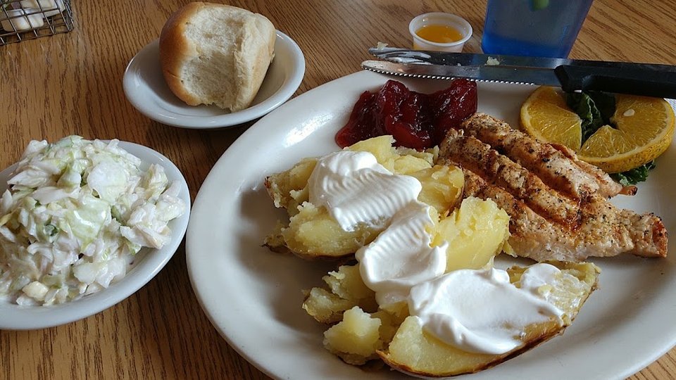 Senior Chicken Dinner with Baked Potato
